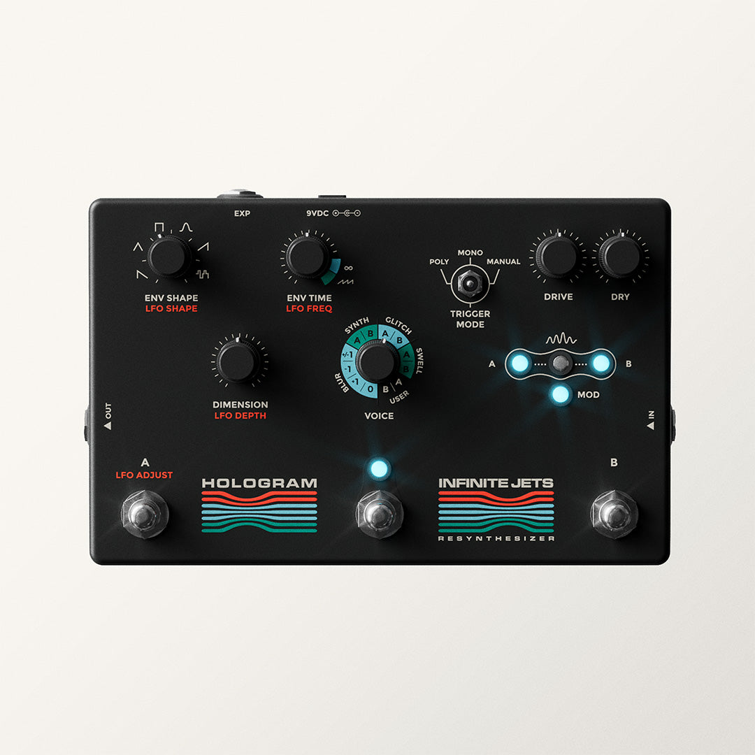 hologram infinite jets pedal INFINITE JETS: RESYNTHESIZER Matte Black Colorway
