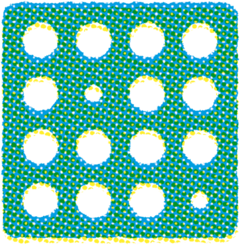 Icon representing the Granules effect category on the Hologram Electronics Microcosm granular delay and looper pedal