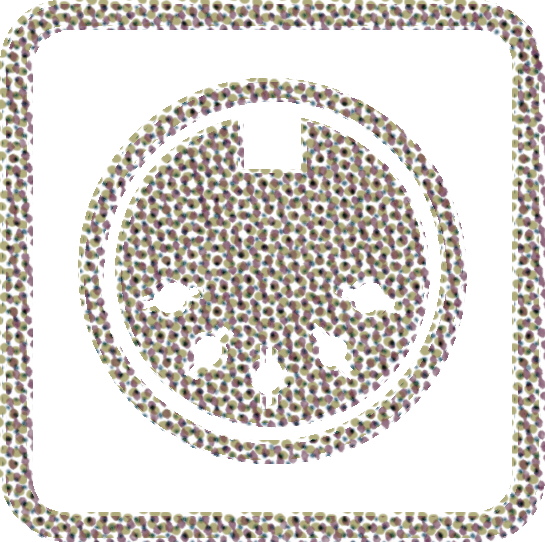 Icon representing the MIDI capabilities on the Hologram Electronics Microcosm granular delay and looper pedal