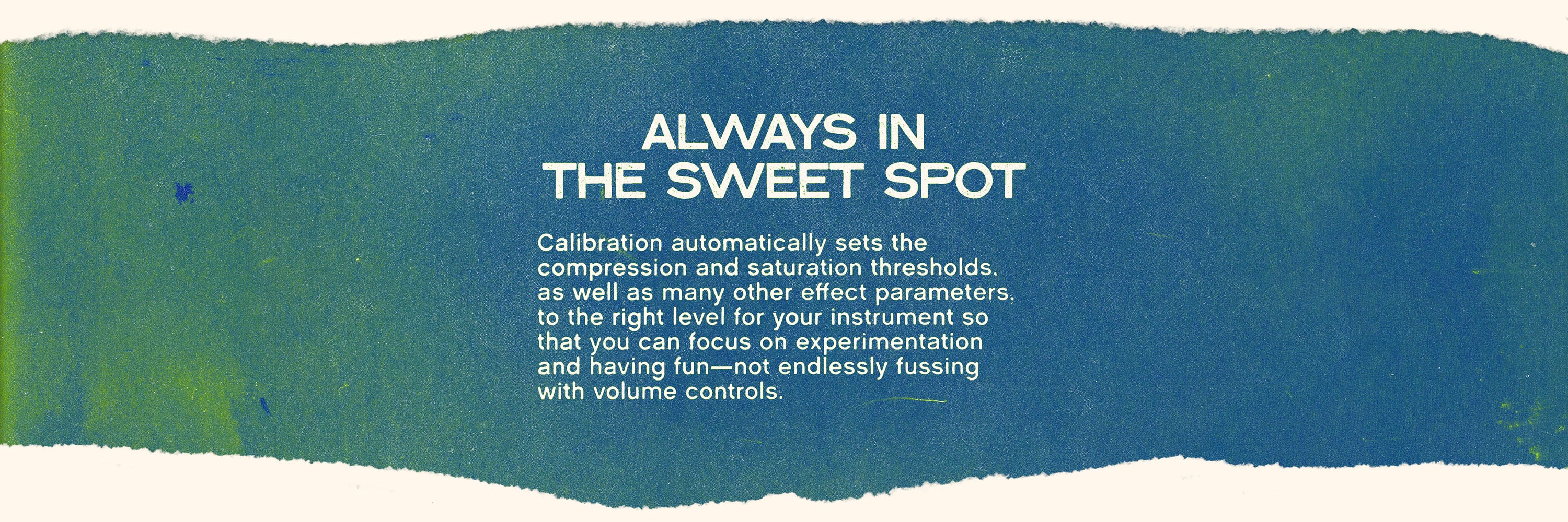 Always in the sweet spot with Chroma Console's calibration tools