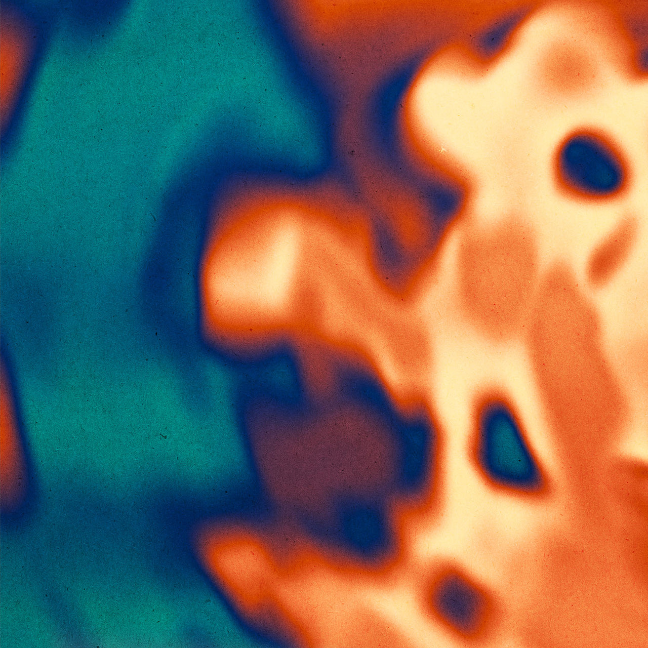 Abstract, psychedelic colorful shapes with added texture